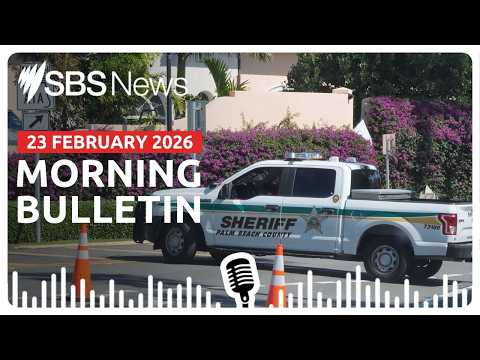 Police fatally shoot intruder at Mar-a-lago | Morning News Bulletin 23 February 2026
