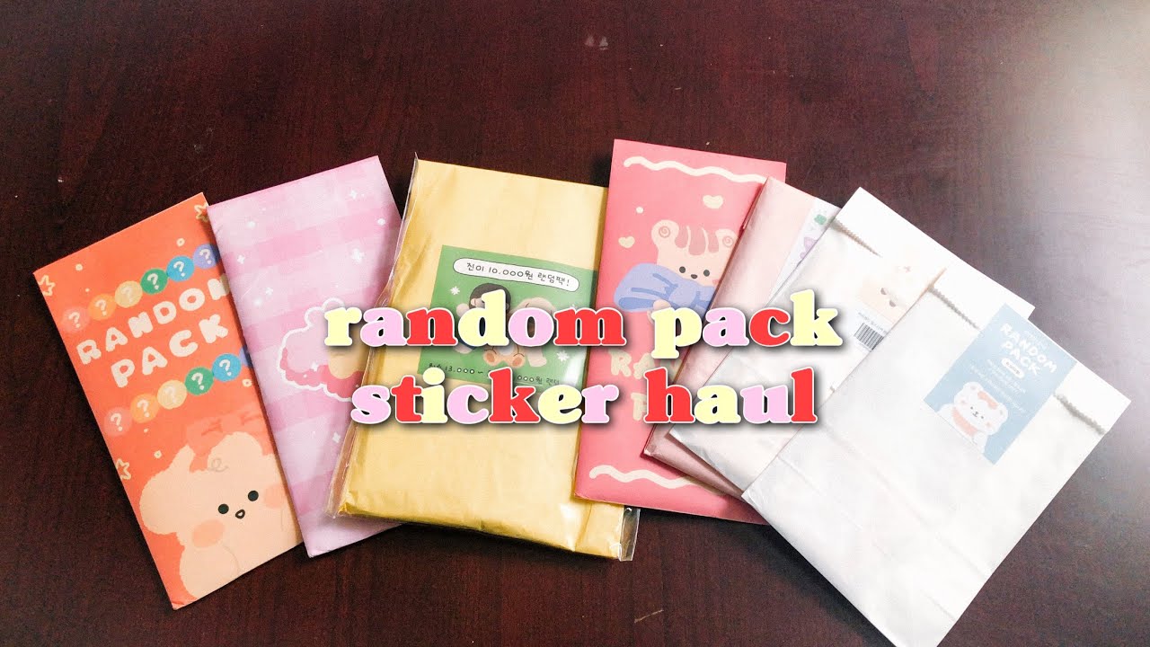 random pack sticker haul 🍃💕