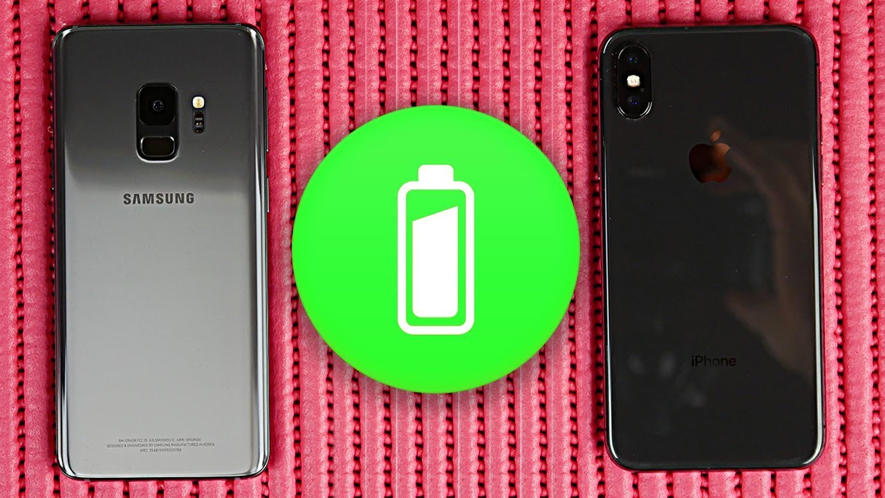 Samsung S9 vs iPhone X - Battery Comparison