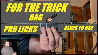 Use This Blues Lick In A - Easy Pro Lick - With Tablature
