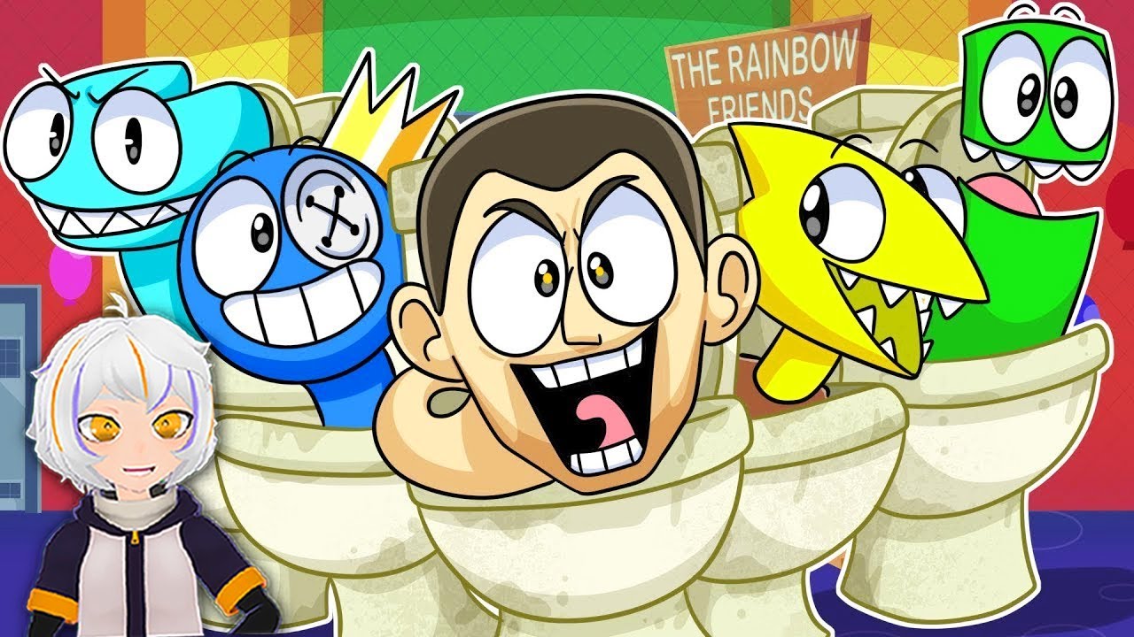 RAINBOW FRIENDS, Pero son SKIBIDI TOILET?! | ChuyMine REACCIONA a Hornstromp en Español