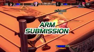 Rumble Roses XX Reiko Hinomoto and Noble Rose vs Benikage and Candy Cane
