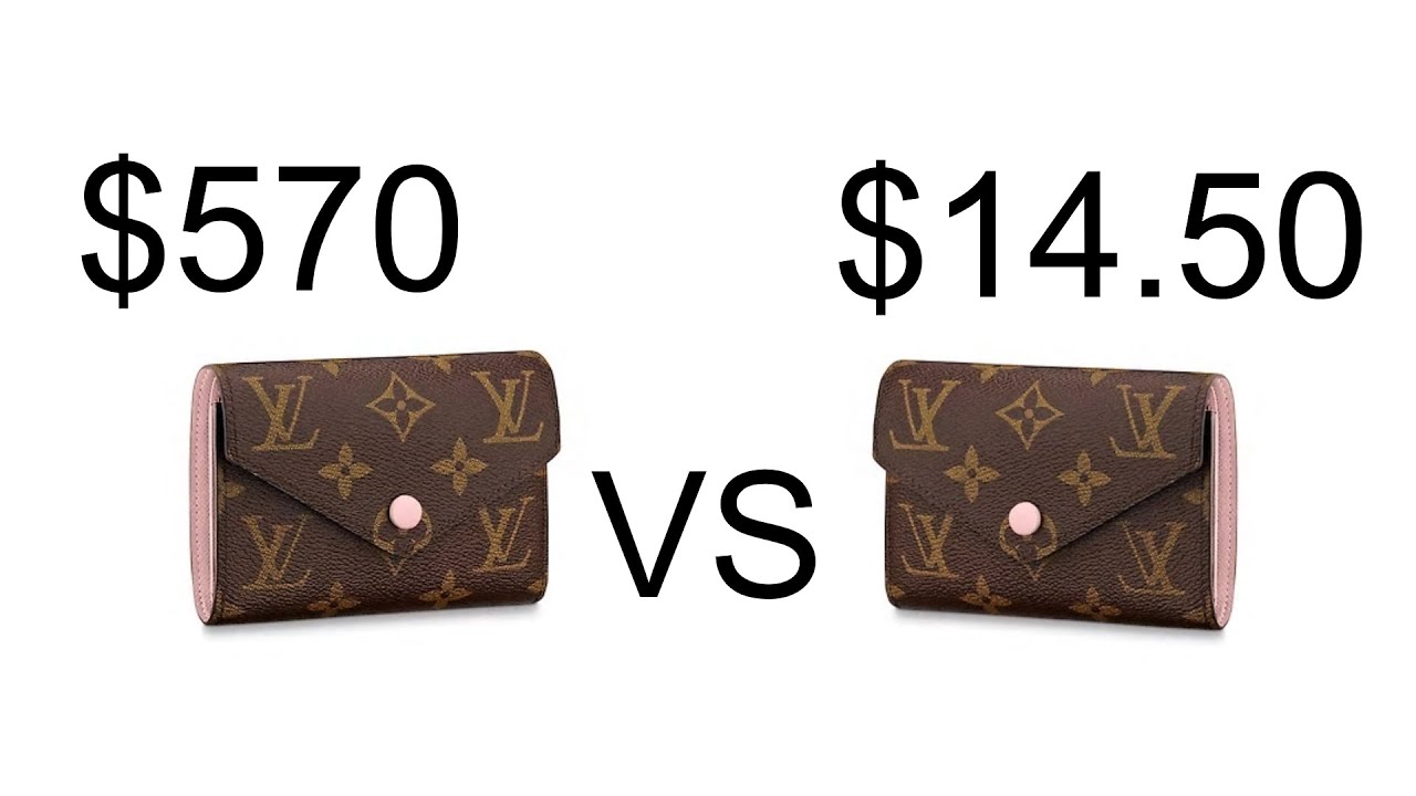 LV Victorine Wallet Comparison Authentic vs Inspired 