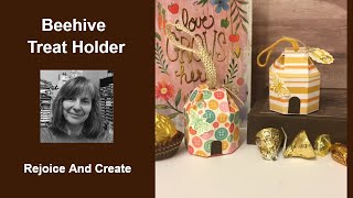 Beehive Treat Holder DIY paper craft tutorial