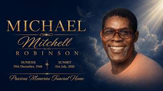 In Loving Memory Of Michael Mitchell Robinson