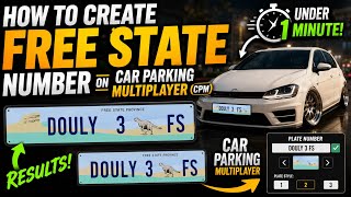 How to create Free State number plates on Car Parking Multiplayer ….
