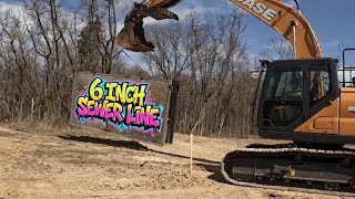 Campground sewer line start to finish