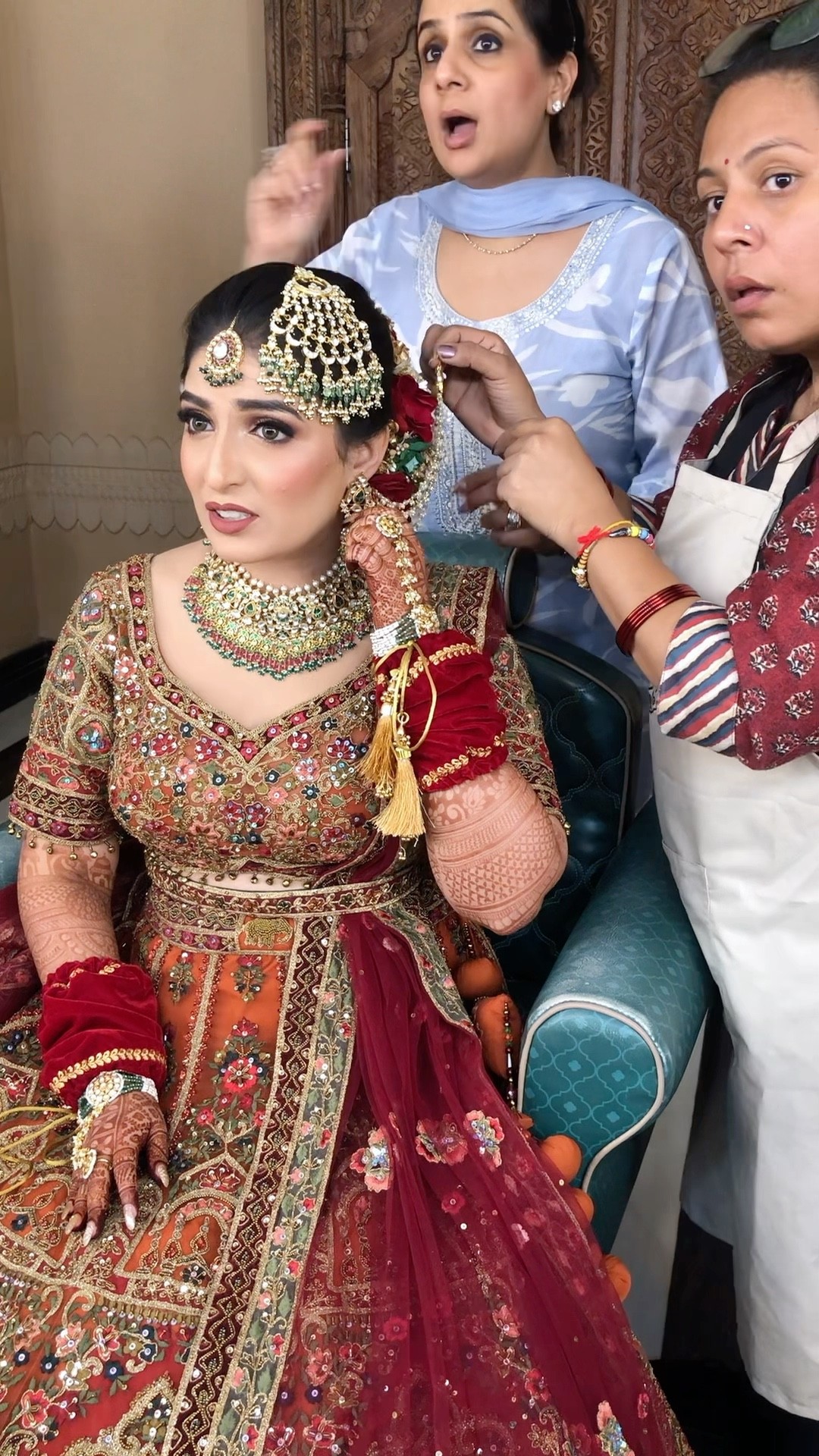 My Stunning Bride Tripti in making … ❤️ #parulgargmakeup
