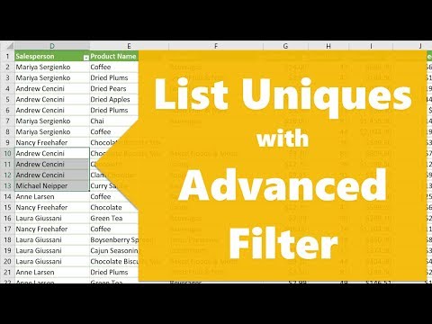 How to Excel Filter Unique Values
 | Quick Guide 2022