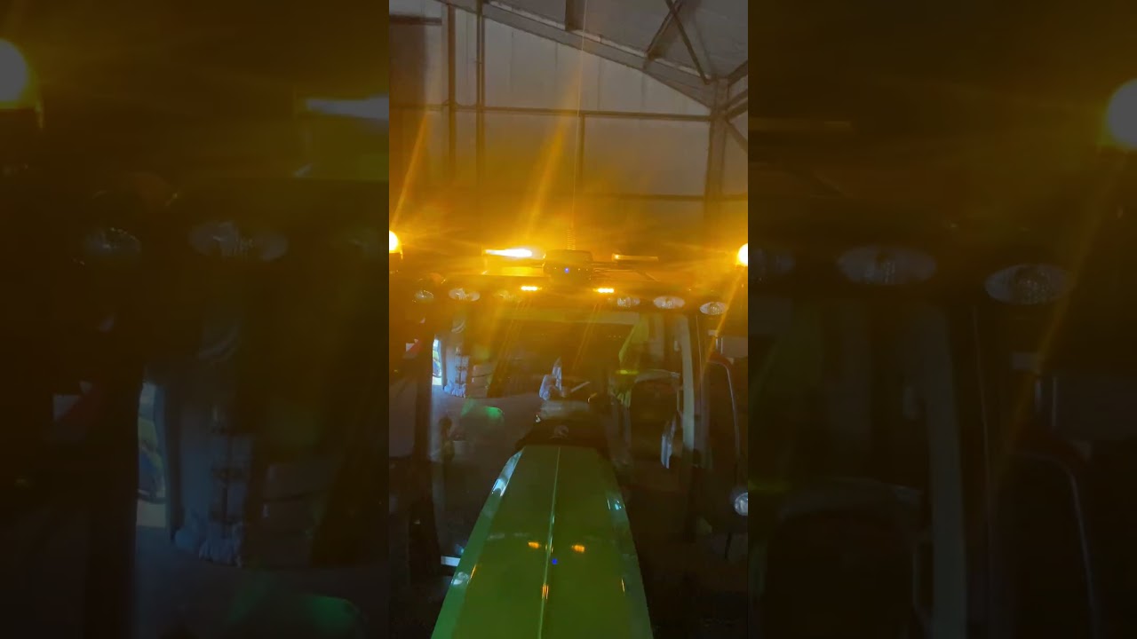 Lightbar UK Customer Tractor Featuring Barricade LED Lightbars