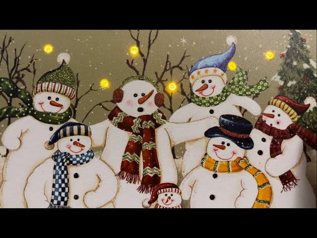 6th day of Christmas: snowman picture | Mini ASMR