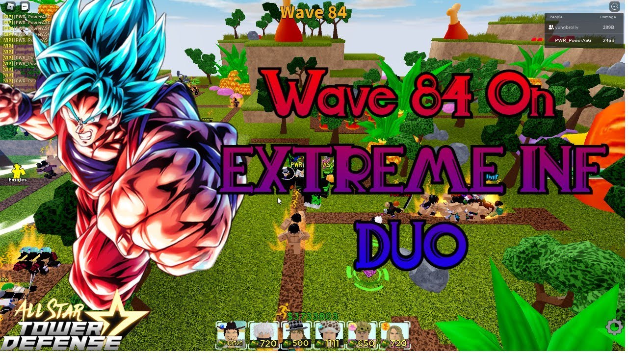 WAVE 84 INF EXTREME DUO ON ALL STAR TOWER DEFENSE | 500B TOTAL DAMAGE