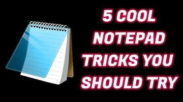 TOP 5: COOL NOTEPAD TRICKS CODE | FAIZAN ALI