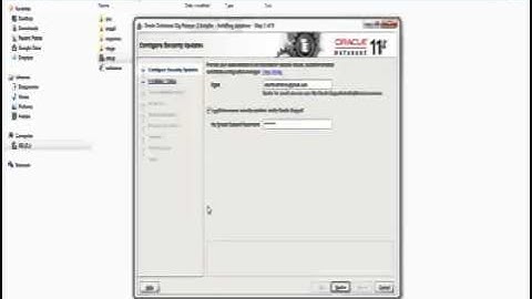 Oracle11g Installation