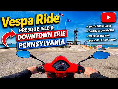 Thumbnail — 2024 Vespa GTS 300 Ride 🛵 Presque Isle Loop Erie PA | No Music Road Noise Only