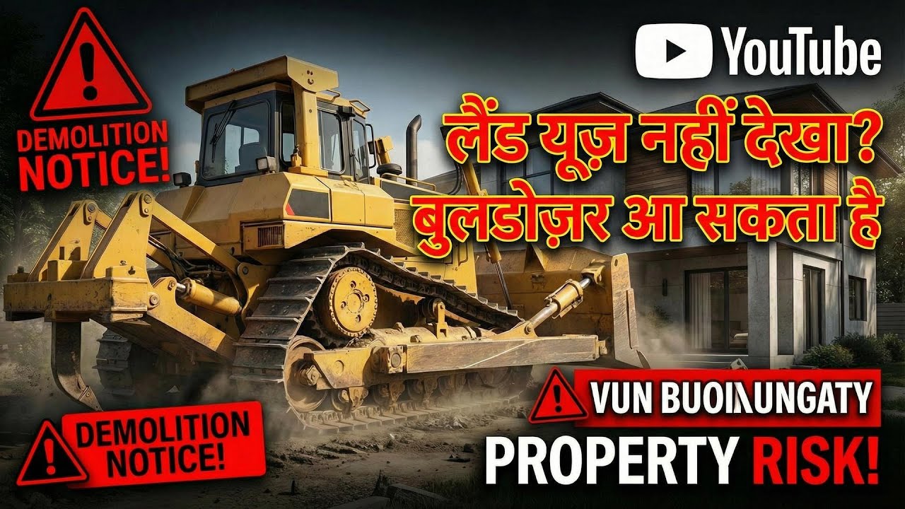 लखनऊ में बुलडोजर से बचने के लिए land use पता kre  