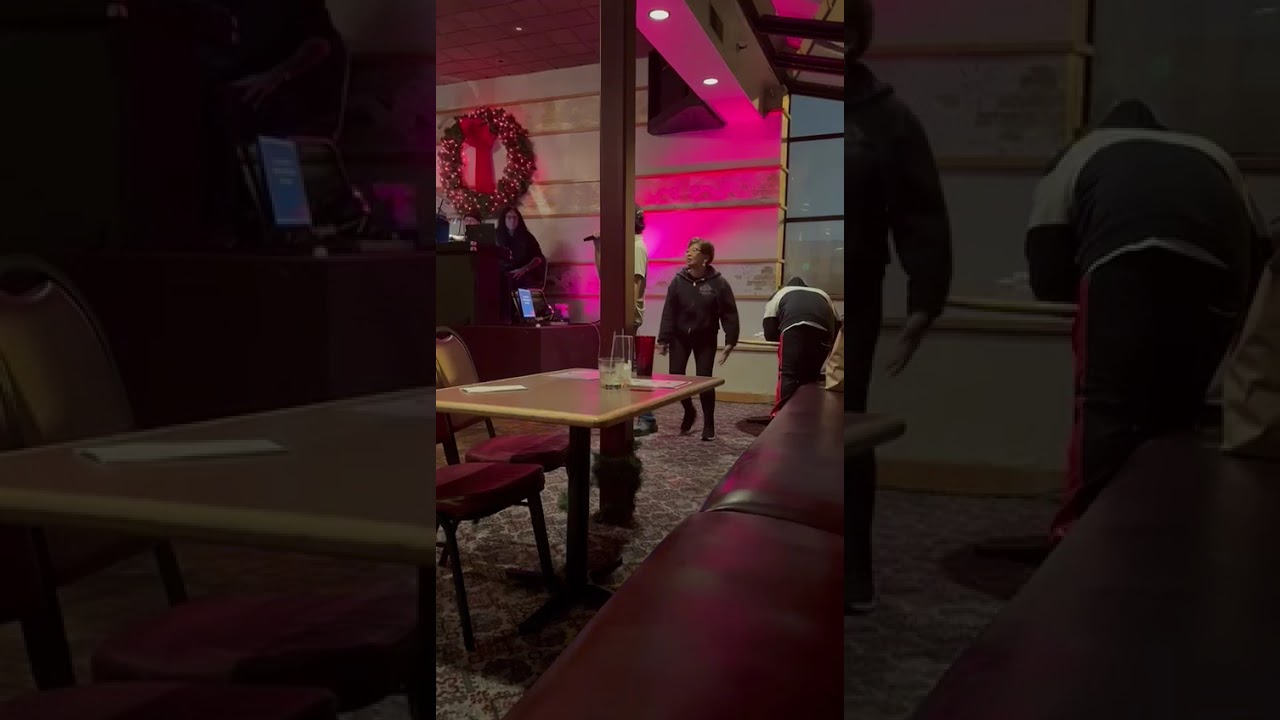 Singing White America at karaoke