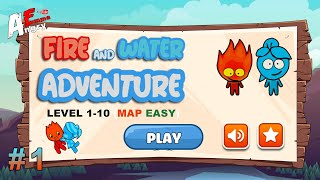 Fire and Water - Adventure (Ateş ve Su - Macera) GAMEPLAY #1 (lelev 1-10 MAP EASY) screenshot 2