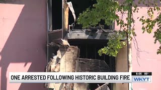 Woman charged with arson after fire severely damages historic Ky. building