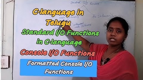 formatted console I/O Functions in C-language|@RC REDDY INSTITUTE OF TECHNOLOGY ATP BY JYOSHNA RANI|