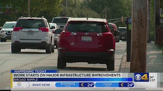 Work starts on Broad Ripple Avenue