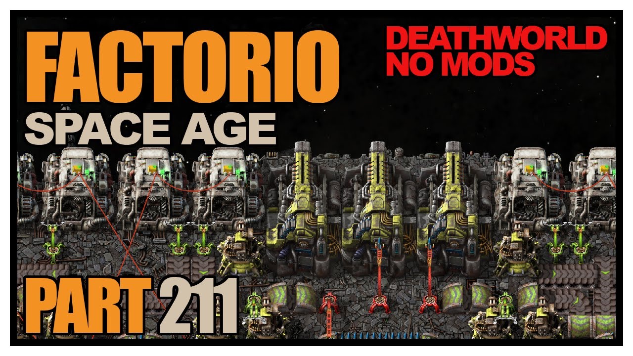 Legendary Railgun Turret - Factorio Space Age (Deathworld, no mods) Ep 211
