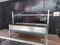 Asador para borrego entero con motor