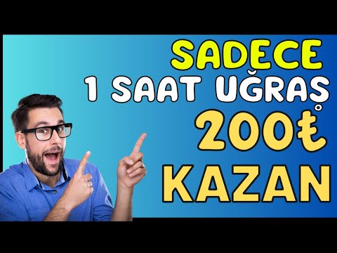 Sadece 1 Saatte 200₺ Kazan 🤑 Ödeme Kanıtlı 💰 İnternetten Para Kazanma 2023