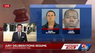 Jury deliberations continue in New Orleans staged wrecks trial