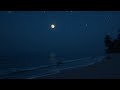 Calming Night Beach Ambience for Restful Sleep
