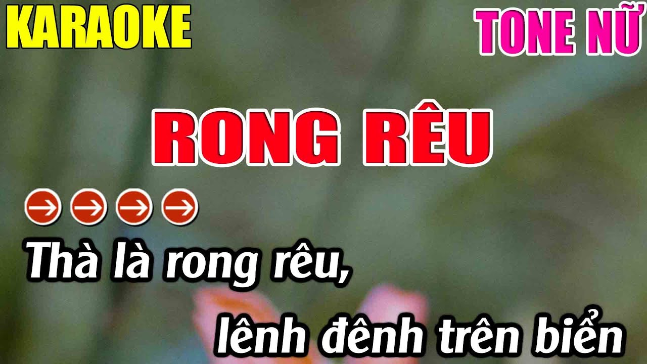 Rong Rêu Karaoke Tone Nữ Karaoke Lâm Nhạc Sống - Beat Mới