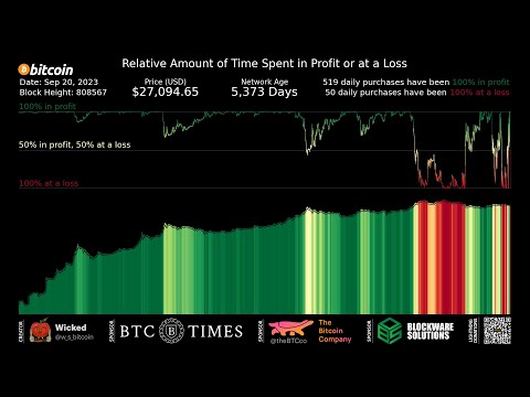 Bitcoin Profit Vs Loss Animation (9/20/23 Update)