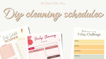 DIY Cleaning Schedule Using Canva