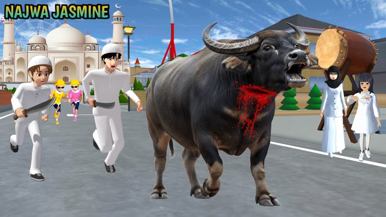 Sapi Kerbau Kurban Raksasa Yuta Hidup Lagi Setelah Disembelih | Sakura Mio Panik Yuta Taiga Kejar