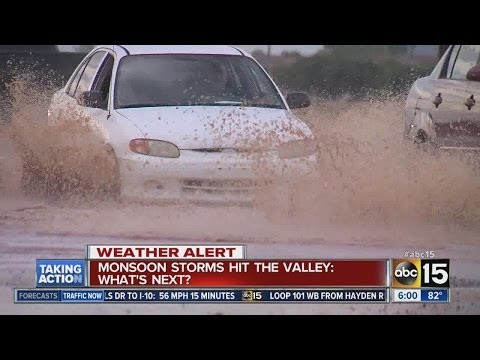 Monsoon storms hit the Valley