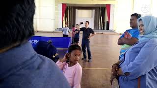 Yusuf Lhoksemawe Vs Rafbatee Aceh Jaya Di Kejuaraan Tenis Meja Porda Korpri 2017.