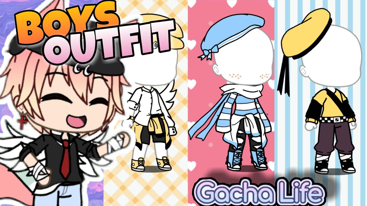 6 BOYS OUTFIT IDEAS || Gacha Life - YouTube