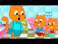 Cats Family en Français - Cours De Brossage Des Dents Animé 2021 en Français