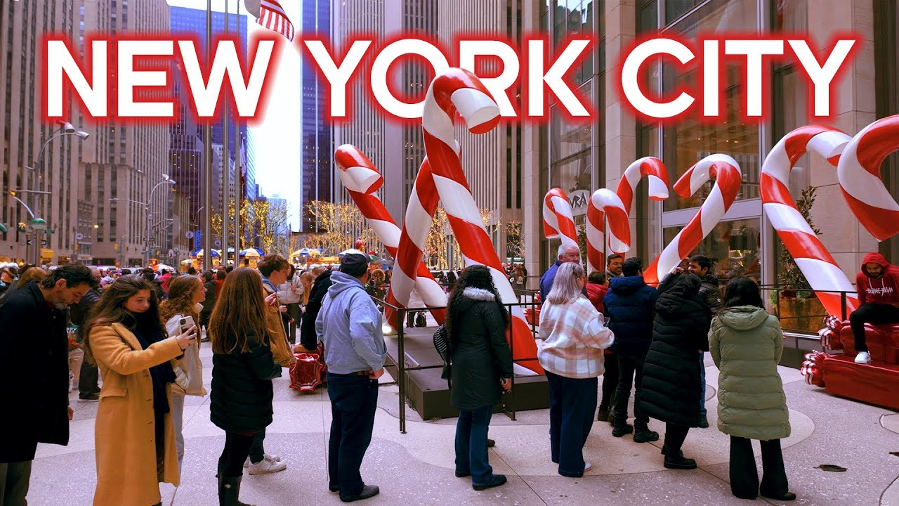 New York, Amerika Serikat | Tur Kota dengan Berjalan Kaki 4K | 1 Jan 2024