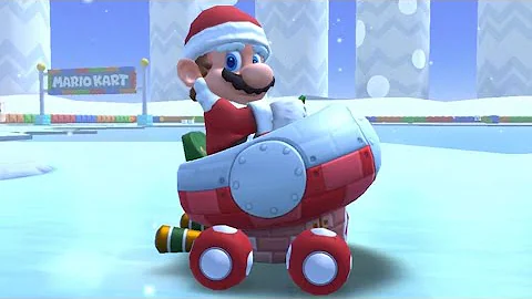 Mario Kart Tour: Mario (Santa) Gameplay [#46] - SNES Vanilla Lake 2