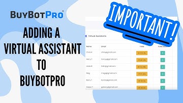 Adding A VA To Your BuyBotPro - They