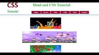 Image STACK and GROW in css