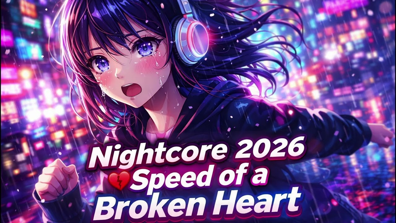 Nightcore 2026 💔 Speed of a Broken Heart (Sped Up Pop + Emotional Anime Vibes)