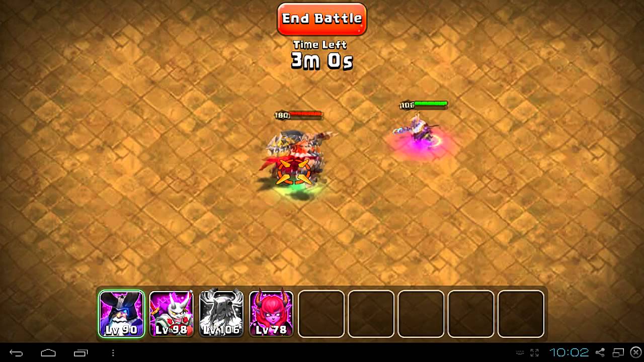 Castle Clash Boss Fight 4 Heroes