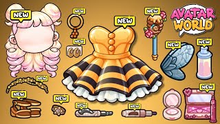 NEW! 🩷💛 NEW IDEA CREATE BEE PRINCESS 🐝👑 SO CUTE! UNLOCK SECRET COLLECTION IN AVATAR WORLD 😍🌎 PAZU