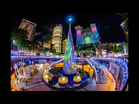 2018新北市歡樂耶誕城．光雕投影測試4K縮時影片