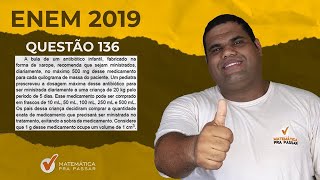 🔴 Question 136 - Yellow Test - Enem Mathematics 2019: Basic Mathematics