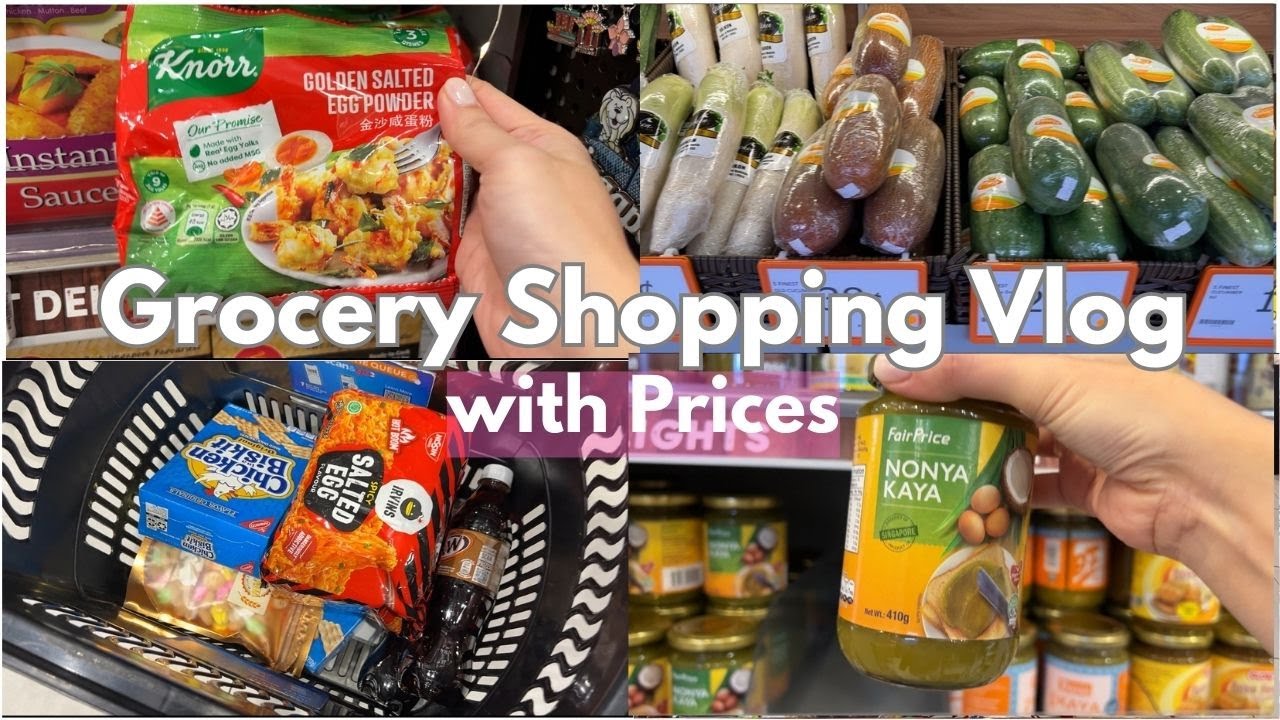 Grocery Shopping Vlog | FairPrice Finest Singapore | Asia's Most Expensive Country | Funan Mall