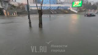 VL.ru – Во Владивостоке в ноябре затопило дороги, утонули машины