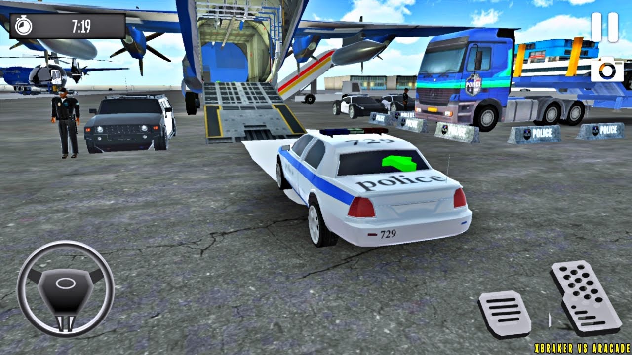 Trailer Truck Police Car Airplane Transport - Cargo Airplane Police - New Android Gameplay